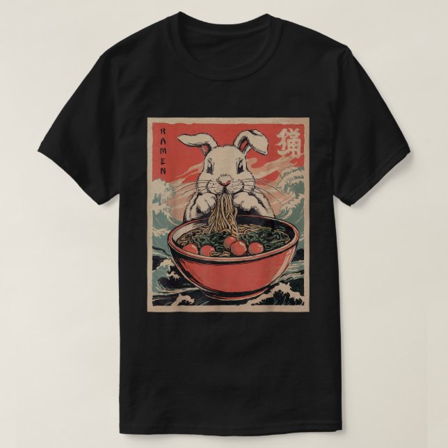 Påskhare Anime Ra Japansk Kawaii Rabbit T Shirt (Design framsida)