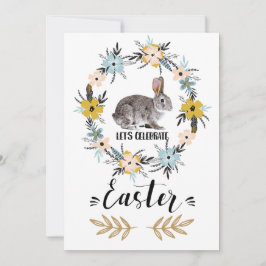 Påskhare Anpassningsbar Påsk Brunch Inbjudningar