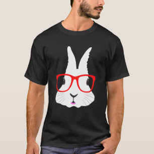 Påskhare Ansikte Shirt Hip hop Nerd Rabbit Eggs H T