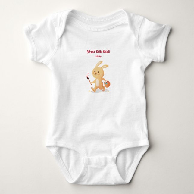 Påskhare Artikeldesign 2 - Baby-bokostin T Shirt (Framsida)