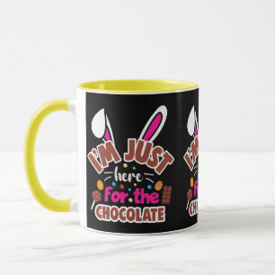 Påskhare att jag bara är här för chokladen mugg