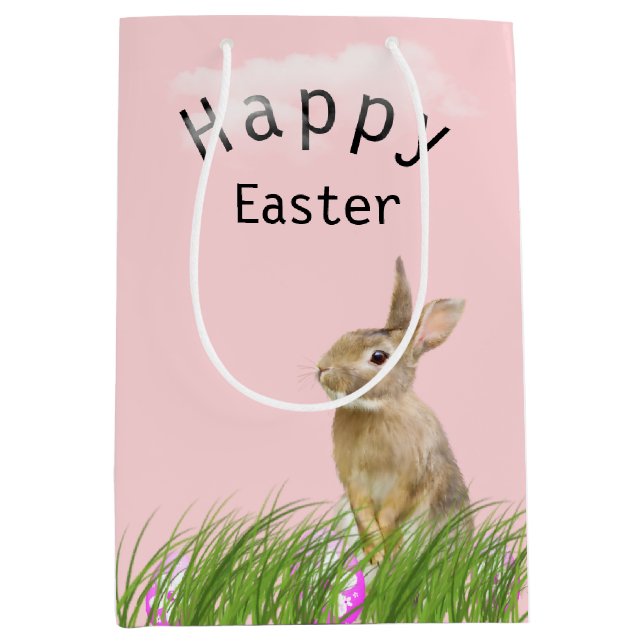 Påskhare av gräs med ägg (Framsidan)