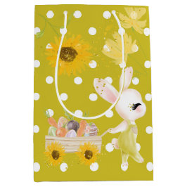 Påskhare AV KÖTTFÄRG MED BASKET AV ÄGG