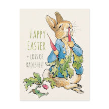 Påskhare av vintage på rädisor CC1110