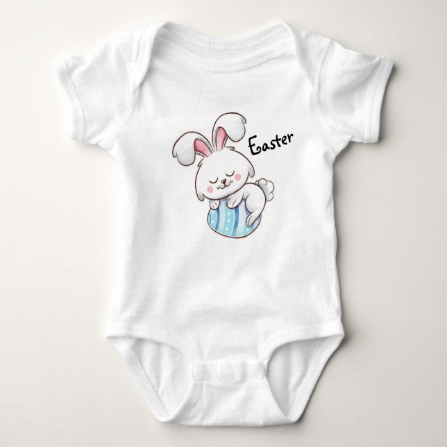 Påskhare Baby Bodykostym T Shirt (Framsida)