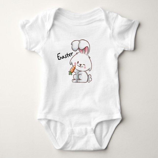 Påskhare Baby Bodykostym T Shirt (Framsida)