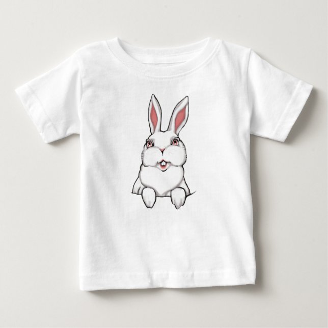 Påskhare Baby Shirt Baby Påsk Tee Shirt (Framsida)