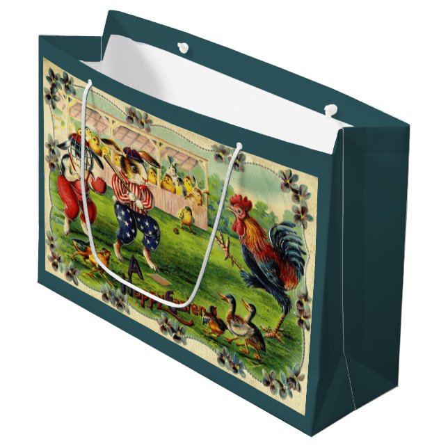 Påskhare Baseball-hälsningskort (Framsidan Vinklad)