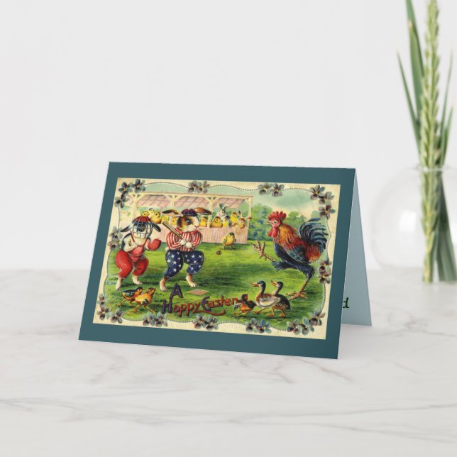 Påskhare Baseball-hälsningskort Helgkort (Framsida)