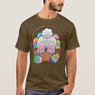 Påskhare Basket Eggs-kaninens Påsk-dag Kvinnor M T Shirt