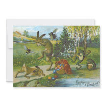 Påskhare Basket Färgad Ägggrog