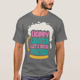 Påskhare Beer Drinking Helgdag Rabbit Desig T Shirt