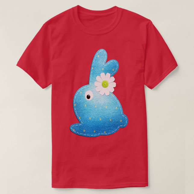 Påskhare blå t shirt (Design framsida)
