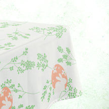 Påskhare Blommigt Bablecloth - Vit och Grönt