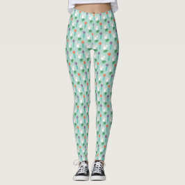 Påskhare Blommigt Leggings - Cute Vår Outfit