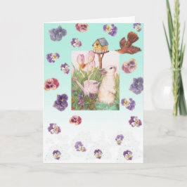 Påskhare Chick Påsk Joy HÄLSNING Helgkort