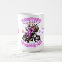 Påskhare Coffee Biker Mugg - Eggspress Yourown