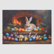 Påskhare Colorful Påskägg Glad påsk