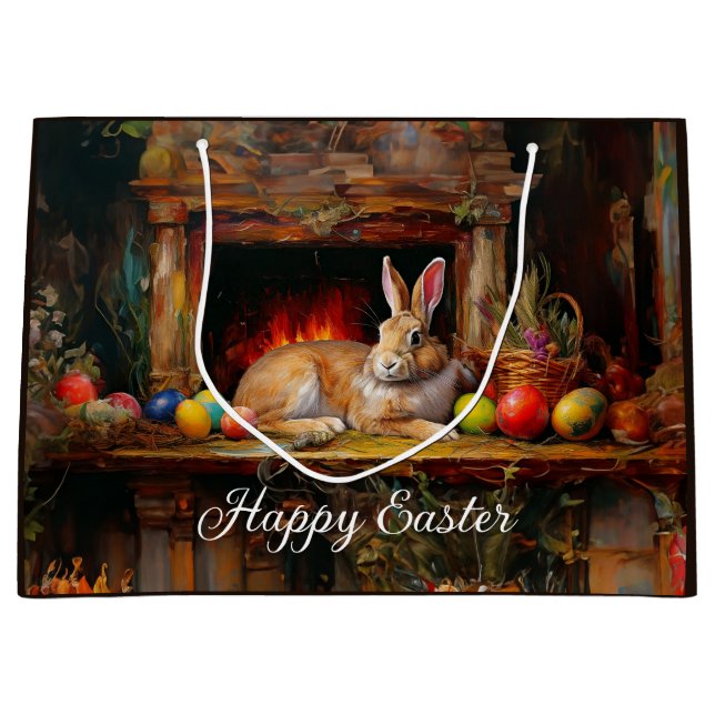 Påskhare Colorful Påskägg Glad påsk (Framsidan)