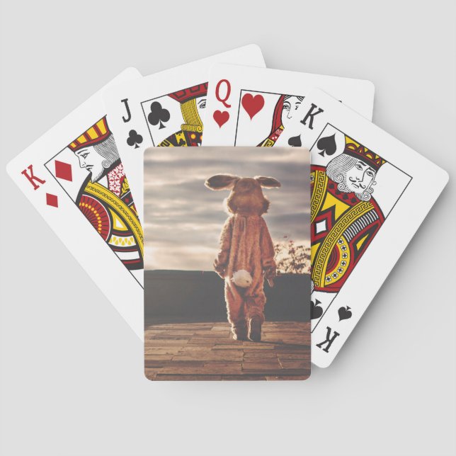 Påskhare Costume Spel Kort (Baksidan)
