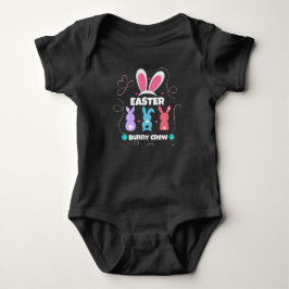 Påskhare Crew - Baby Bodydress Cute Vår Outf T Shirt