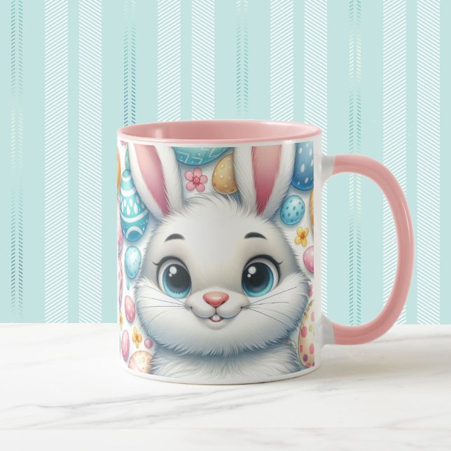 Påskhare Cute Gift kan fylla det med godis Mugg (Skapare uppladdad)