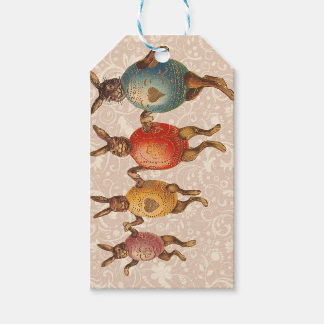 Påskhare Dancing Eggs Presentetikett (Framsidan)