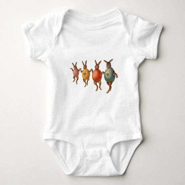 Påskhare Dancing Eggs Tee (Framsida)