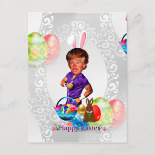 påskhare donald-trump helg vykort