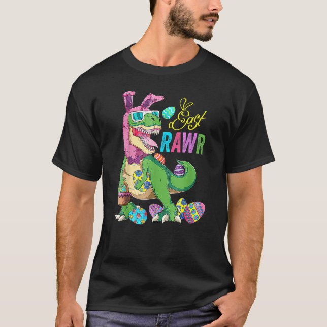 Påskhare Egg children Costume Eastrawr Rex Dinosau T Shirt (Framsida)