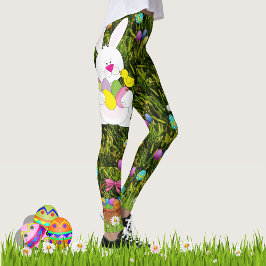 Påskhare Egg Hunt Comfortable Mamma Jobb Leggings