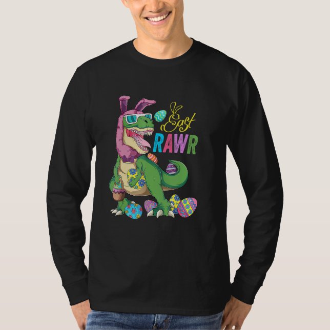 Påskhare Egg Kids Costume Eastrawr Rex Dinosau T Shirt (Framsida)