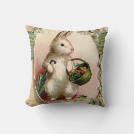 Påskhare Egg Umbrella Lily Basket Carrot Kudde