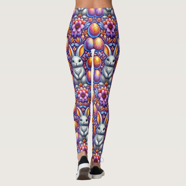 PÅSKHARE ~ Eggs 3D~ Leggings (Baksida)
