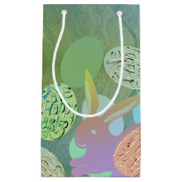 Påskhare Eggs på blå Grönt