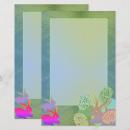 Påskhare Eggs Stationery Brevpapper