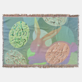 Påskhare Eggs Throw Blanket Filt