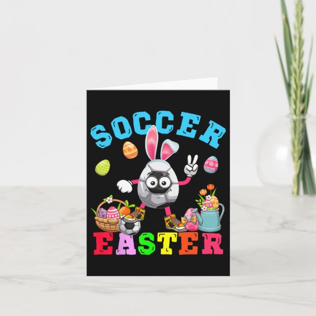 Påskhare Eggs uppspelningsspelare för fotboll Kort (Framsida)