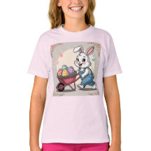 Påskhare Eggs Wheelbarrow & Flowers