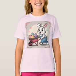 Påskhare Eggs Wheelbarrow & Flowers T Shirt