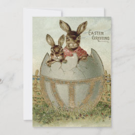 Påskhare Färgad Egg-grupp Inbjudningar