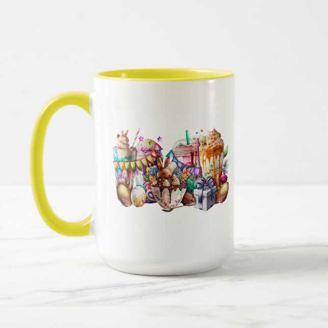 Påskhare Finare kaffedrycker Mugg (Vänster)