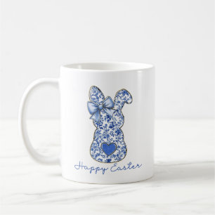 Påskhare för blå Blommigt Kaffemugg