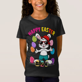 Påskhare för coola "Glad påsk Bruh" T Shirt
