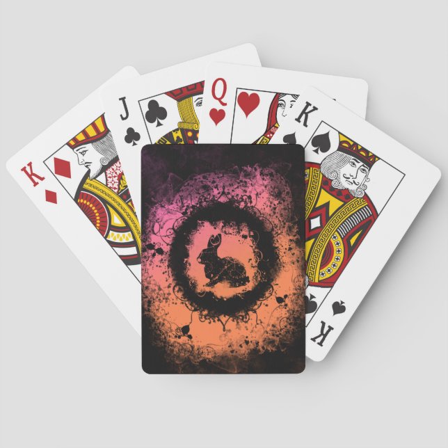 Påskhare för körning spel kort (Baksidan)