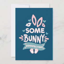 Påskhare för meddelande om gravid