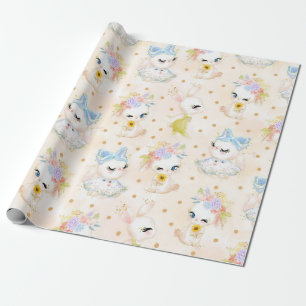 Påskhare FÖR PASTEL VATTENFÄRGSKÄRM Presentpapper