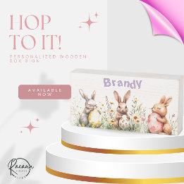 Påskhare för personlig och dekorerade ägg