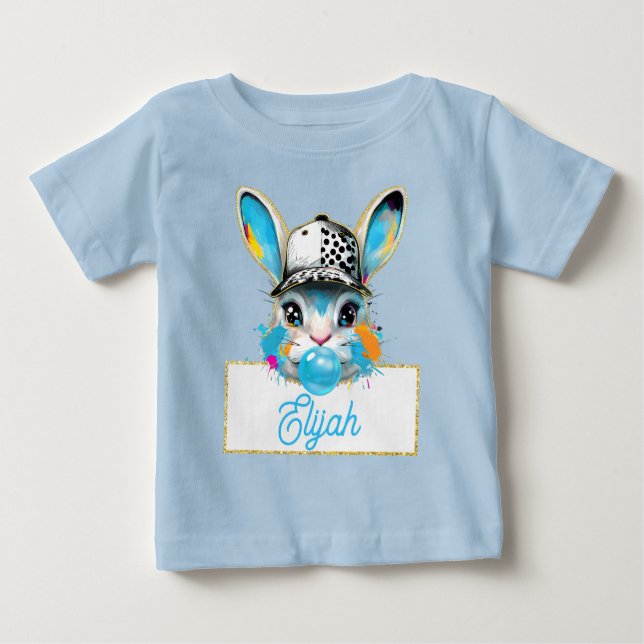 Påskhare för Rosa av personlig T Shirt (Framsida)