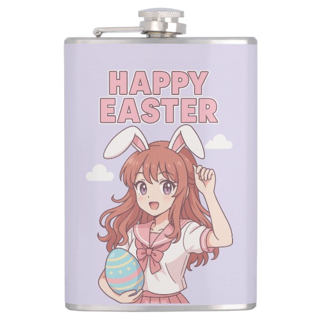 Påskhare för vattenfärgsBlommigt Fickplunta (Framsidan)